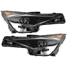 2021 2022 2023 Hyundai Elantra Headlight Assembly Halogen with LED Left Right Pair by AutoModed
