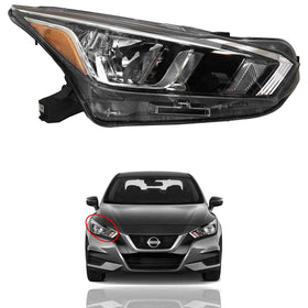 For 2020 2021 2022 Nissan Versa S SV Headlight Assembly Halogen Right Passenger Side RH by AutoModed