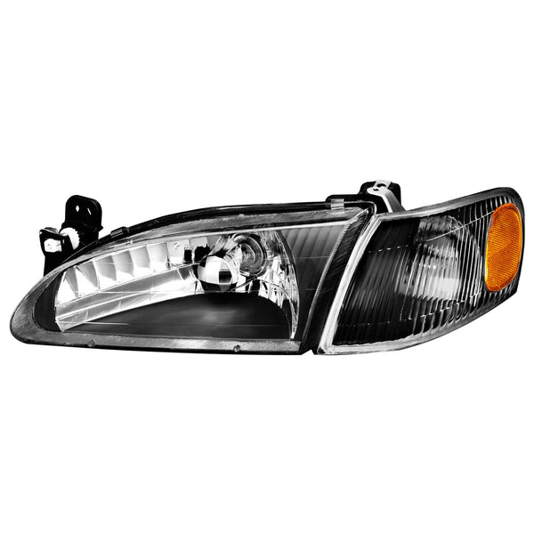 1998 1999 2000 Toyota Corolla Headlights Assembly & Corner Parking Lamps Set 4pc by AutoModed