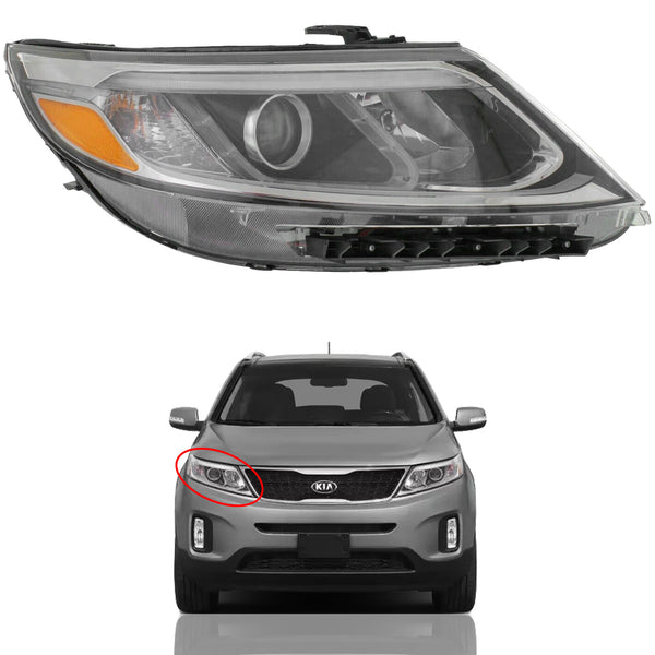 2014 2015 Kia Sorento LX Headlight Assembly Halogen Passenger Side by AutoModed