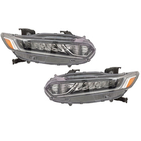 2018 2019 2020 2021 2022 Honda Accord Headlight Assembly Halogen with LED Left Right Pair by AutoModed