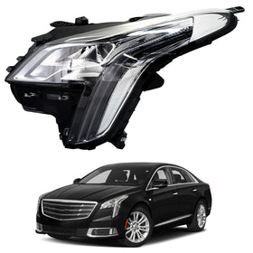 2018 2019 Cadillac XTS Headlight Assembly Full LED Chrome Housing Driver Side by AutoModed