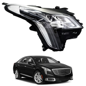2018 2019 Cadillac XTS Headlight Assembly Full LED Chrome Housing Passenger Side by AutoModed