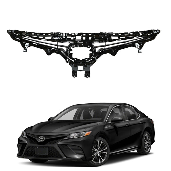 2018 2019 2020 Toyota Camry SE XSE Front Upper Bumper Grill Grille Assembly Black by AutoModed