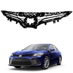 2021 2022 Toyota Camry LE XLE Front Upper Bumper Grille Assembly Black by AutoModed