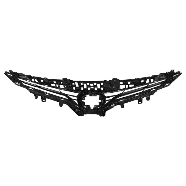 2021 2022 Toyota Camry LE XLE Front Upper & Lower Bumper Grille Assembly Black by AutoModed