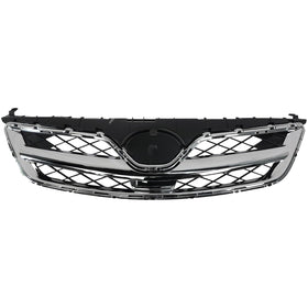 2011 2012 2013 Toyota Corolla Front Upper Bumper Grille Assembly Chrome Black by AutoModed