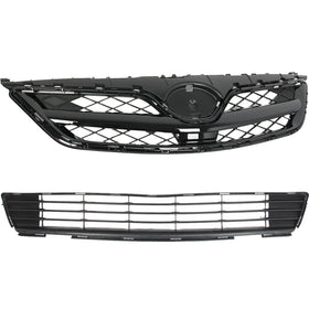 2011 2012 2013 Toyota Corolla Front Upper Lower Bumper Grille Assembly Set by AutoModed