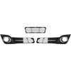 2012 2014 Toyota Camry SE Front Lower Bumper Grille & Fog Light Covers Assembly Set 3pcs by AutoModed