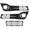 2012 2014 Toyota Camry SE Front Lower Bumper Grille & Fog Light Covers Assembly Set 3pcs by AutoModed