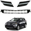 2013 2014 2015 Toyota RAV4 Front Upper & Middle Bumper Grille Assembly Set 3pcs by AutoModed