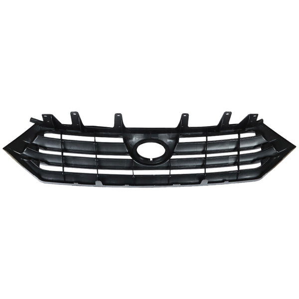 2011 2012 2013 Toyota Highlander Front Upper and Lower Bumper Grille Assembly Set 2pcs by AutoModed