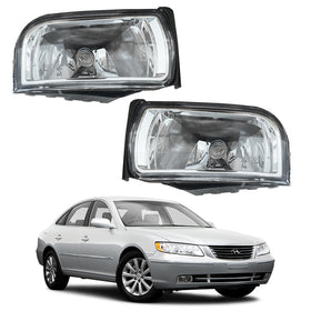 2006 2010 Hyundai Azera Front Bumper Fog Lamp Light Assembly Halogen Left Right Pair by AutoModed