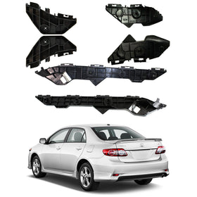 2009 2013 Toyota Corolla Rear Bumper Brackets Mounting Retainers Left Right 6pcs by AutoModed