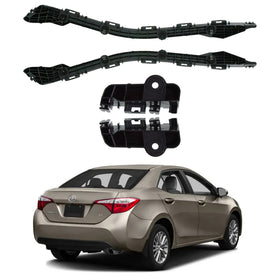2014 2018 Toyota Corolla Rear Bumper Support Retainers Brackets Left Right 4pcs by AutoModed