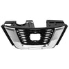 2018 2019 Nissan Rogue Front Upper Bumper Grille Assembly Chrome Black by AutoModed