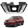 2018 2019 Nissan Rogue Front Upper Bumper Grille Assembly Chrome Black by AutoModed