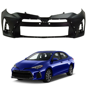 2017 2018 2019 Toyota Corolla SE XSE Sedan Primed Front Bumper Fascia Cover 5211903908 by AutoModed