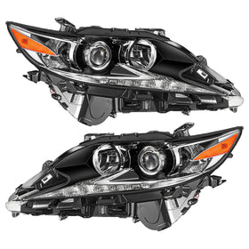 2016 2017 2018 Lexus ES350 ES300H Front LED DRL Projector Headlights Assembly Left Right Pair by Automoded