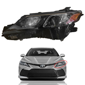 2021 2022 Toyota Camry LE SE Nightshade TRD Black Accent Headlight Assembly LED Driver Side by Automoded