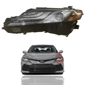 2021 2022 Toyota Camry XSE XLE Black Accent Headlight Assembly Full LED Non-Adaptive Driver Side by AutoModed