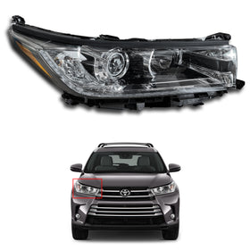 2017 2018 2019 Toyota Highlander Headlight Assembly LED Projector with DRL Passenger Side by Automoded