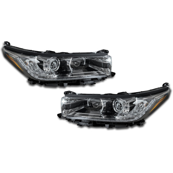 2017 2018 2019 Toyota Highlander Headlight Assembly LED Projector with DRL Left Right Pair by Automoded