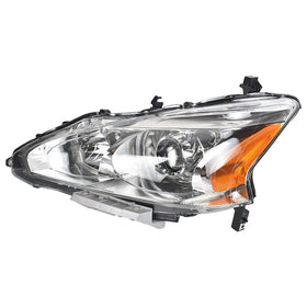 2013 2014 2015 Nissan Altima Front Headlight Headlamp Assembly Chrome Halogen Driver Side by Automoded
