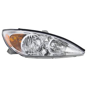 2002 2003 2004 Toyota Camry LE XLE Halogen Headlight Headlamp Assembly Chrome Housing Passenger Side by Automoded