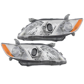 2007 2008 2009 Toyota Camry CE LE XLE Halogen Projector Headlight Headlamp Assembly Left Right Pair by Automoded