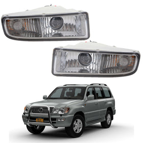 1998 2007 Lexus LX470 Front Bumper Halogen Fog Light Turn Signal Lamps Assembly Left Right Pair by Automoded