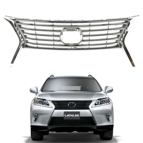 2013 2014 2015 Lexus RX350 Sport Front Bumper Upper Grille Assembly Chrome Trim by AutoModed